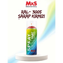Mxs Ral 3005 Şarap Kırmızı Akrilik Sprey Boya 400 ml