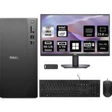 Dell Tower Essential QVT1260 Core I5 14500 96GB Ram 4tb SSD 23.8" Fhd WIN11 Pro BTO005BQVT1260P660 Masaüstü Bilgisayar + Per4 USB Bellek
