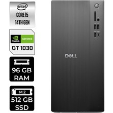 Dell Tower Essential QVT1260 Core I5 14500 Gt 1030 4gb 96GB Ram 512GB SSD WIN11 Home BTO005BQVT1260P457 Masaüstü Bilgisayar + Per4 USB Bellek