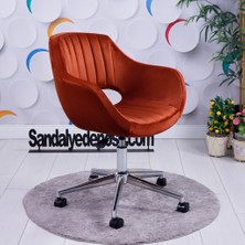 Sandalye Deposu Fiesta Krom Ayaklı Çalışma Koltuğu Alaska 07 Kumaş