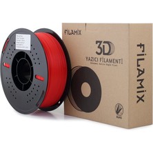 Filamix Pla+ Saf Kırmızı Filament 1,75 mm 1 kg Plastik Makara