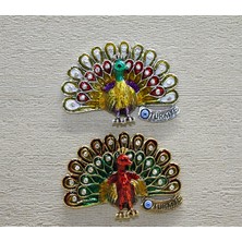 Birsence Swarovski Taşlı Tavuskuşu Magnet