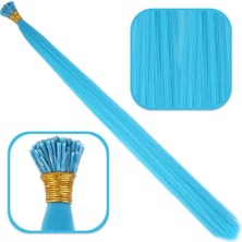 ALFA AKSESUAR 03 Fiber Sentetik Boncuk Kaynaklık Renkli / Turkuaz Mavi / 100 Adet