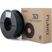 Filamix Pla+ Siyahımsı Yeşil Filament 1,75 mm 1 kg Plastik Makara