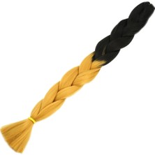 ALFA AKSESUAR 03 Afrika Örgülük Sentetik Ombreli 100 Gr. / Siyah / Gold Sarı