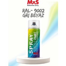 Mxs Ral 9002 Gri Beyaz Akrilik Sprey Boya 400 ml