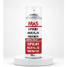 Mxs Akrilik Mat Vernik Spreyi 400 ml – Şeffaf Koruyucu Son Kat