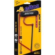 Eltos Mini Testere 150 mm El Testeresi Demir Metal Pvc Boru Ahşap Kesme Testeresi