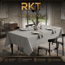 RKT Tekstil Kalın Dokulu Leke Tutmaz Masa Örtüsü