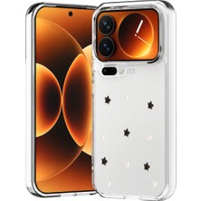 Coolacs Xiaomi 17 Pro Max Uyumlu Kılıf Simli Parlak Yıldız Desenli Telefon Kılıfı Kapak