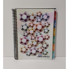 Gıpta Bella Marta Spiralli 5+1 Defter A4 180 Yaprak 6 Seperatörlü 3D Plastik Kapak