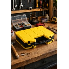 Porsima L-00560 Combo Takım Çantası Çift Taraflı Çok Bölmeli Organizer - Balıkçı Terzi Dişçi Pastane Organizer Kutu