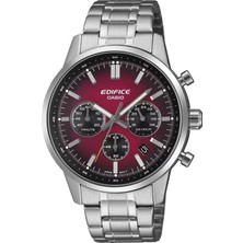Casio Casıo EFR-575D-4ADF Edıfıce Çelik Kasa Çelik Kordon Takvimli Kronometreli Erkek Kol Saati