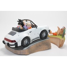 Birsence Anime Dragon Ball Son Goku, Kuririn, Usta Roshi Figürü 17 cm
