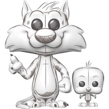 Funko Pop! ve Buddy: Looney Tunes - Sylvester ve Tweety - Koleksiyonluk Figür