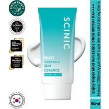 Scinic Enjoy Super Mild Sun Esans SPF50+ Pa++++ Hassas Ciltlere Uygun Hafif Yapılı Nemlendirici Güneş Kremi 50ML