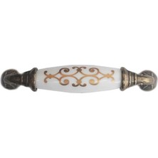 ALFA AKSESUAR 03 Klasik Silindir Kulp Antik Sarı 96 mm