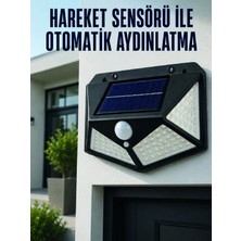 Hsc Bilişim Hareket Sensörlü Güneş Enerjili Duvar Lambası Dış Mekan Için Güçlü LED Aydınlatma