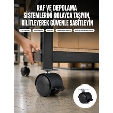 Hsc Bilişim 6 cm Kilitli Tekerlek Ayak 4 Adet Sehpa Ekipman
