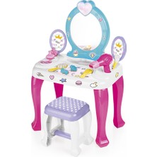 Dolu Oyuncak Unicorn Makyaj Masası ve Tabure Seti 2568