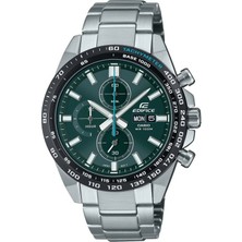 Casio Casıo EFR-574DB-3AVUDF Edıfıce Çelik Kasa Çelik Kordon Takvimli Kronometreli Erkek Kol Saati