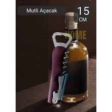 Jet's Home Tirbişon Paslanmaz Şişe Açacağı Çelik Multi Açacak 13 cm