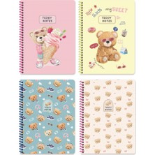 Keskin Color Not Defteri 16,5 X 22,5Cm 100 Yaprak Kareli Spiralli Sert Kapak 410872-99 (Karışık Renk, 1 Adet)