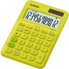 Casio Hesap Makinesi 12 Hane Ms-20Uc-Yg Renkli Masaüstü