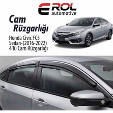 Erol Otomotiv Honda Civic Fc5 Sedan (2016-2022) 4'lü Mugen Cam Rüzgarlığı