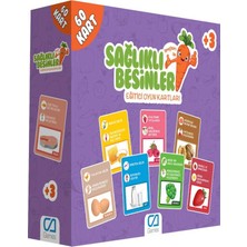 CA Games Ca Sağlıklı Besinler Eğitici Oyun Kartları 60 Kart 5106