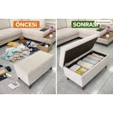 Nazar Mobilya Nazar Sağlam Tabanlı-Sandıklı Puf 120cm*40cm* 44 cm oturum yüksekliği-Kalın Tabanıyla Çökmez