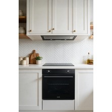 Alveus Nova 605 Siyah Elektrikli Gömme Aspiratörlü 3' Lü Ankastre SET(F9(52CM)-VİTRO-MFA605)