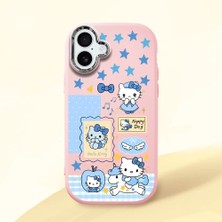 Ucuc iPhone 16 Plus Uyumlu Darbe Emici Kamera Korumalı Pembe Silikon Kılıf