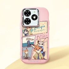 Ucuc Infinix Smart 8/8 Pro Uyumlu Darbe Emici Kamera Korumalı Pembe Silikon Kılıf