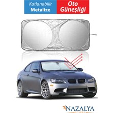 Eco Lounge Katlanır Araba Ön Cam Güneşliği Metalize Isı Yalıtımlı Yazlık 150X70CM Otomobil Aksesuarı