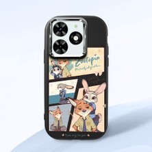 Ucuc Tecno Spark 20/20C Uyumlu Darbe Emici Kamera Korumalı Siyah Silikon Kılıf