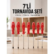 Mestore Ev ve Atölye Kullanımına Uygun 7 Parça Tornavida Seti