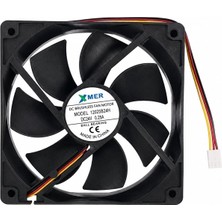 120X120X25MM 12CM Rulmanlı 24V 0.25A 3p Xmer 3 Uçlu Fan