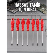 Mestore Düz ve Yıldız Başlıklı 7li Tornavida Seti Ergonomik Tutma
