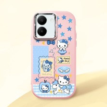 Ucuc Vivo Y77T/Y78M Uyumlu Darbe Emici Kamera Korumalı Pembe Silikon Kılıf