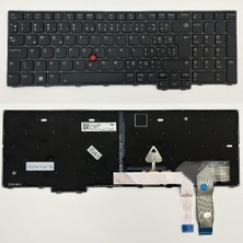 Nion Lenovo ile Uyumlu Thinkpad T16 Gen 2 Notebook Klavye Aydınlatmalı (Siyah Tr)