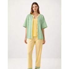 Organickid Terra Kadın Yeşil Pijama Takımı 3'lü Set