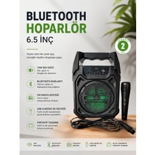 Verto Bluetooth Hoparlör Mikrofonlu Taşınabilir Ses Sistemi Fm Radyo, Usb, Sd Kart ve Tws Özellikli