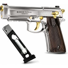 Ekol Voltran Ekol ES66 Parlak Beyaz Altın Işlemeli Airsoft