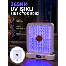 Verto Uv Işıklı Şarj Edilebilir Sinek Yok Edici Elektrikli Lamba Beyaz