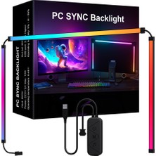 İdragon Pc Sync Rgbıc Monitör Arka Aydınlatma Led, Ekran Senkronizasyonlu, Mobil Uygulama ve Kumanda Kontrollü, Müzik Senkronizasyonlu Gaming Rgb Işık DX23014