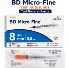 Bd Micro Plus 0,5 ml Enjektör 30G 0,30MM x 8mm 1 Kutu (100 Adet)