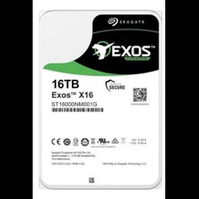 Seagate Exos X16, ST16000NM001G, 3.5", 16TB,  256MB, 7200 Rpm, 7/24 Enterprise, Data Center-Güvenlik-Nas-Server, HDD