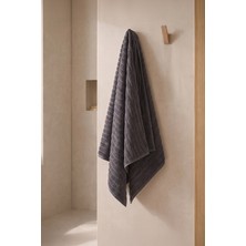 Teohomelinens Phaselis Banyo Havlu Antrasit 2'li Set %100 Pamuk 70X140 cm 670 Gsm