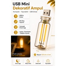 Neo Vista Sarı Işık Dokunmatik USB LED Gece Lambası Mini Taşınabilir Priz Tipi Ayarlanabilir Işık